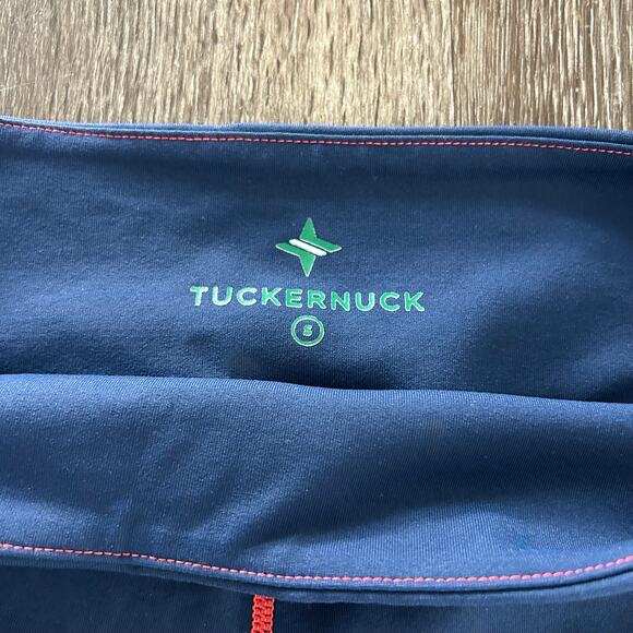 EUC Tuckernuck Navy & Amer-ikat High Rise Flex Compression Leggings Size Small - Picture 8 of 13